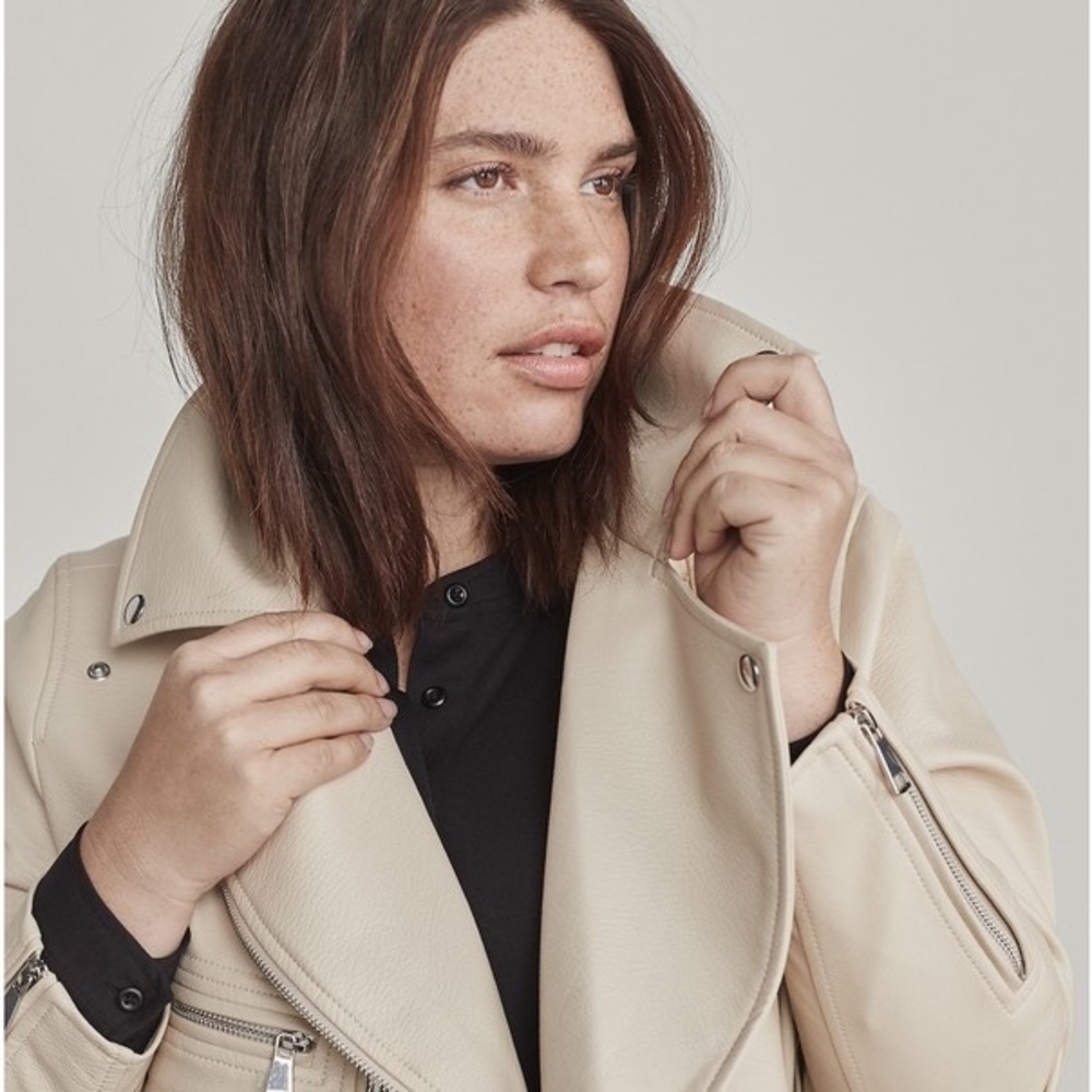 Elizabeth and James Kohl’s faux leather jacket